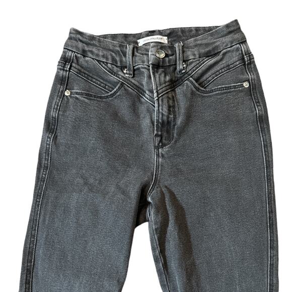 Good American Good Curve Washed Black Gray Skinny Jeans 25 - Picture 3 of 8